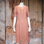 Faye Pink Geo Soft Lace Shape Shift Dress