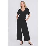 3rd Love Short Sleeve V Neck Pantsuit with tie waist