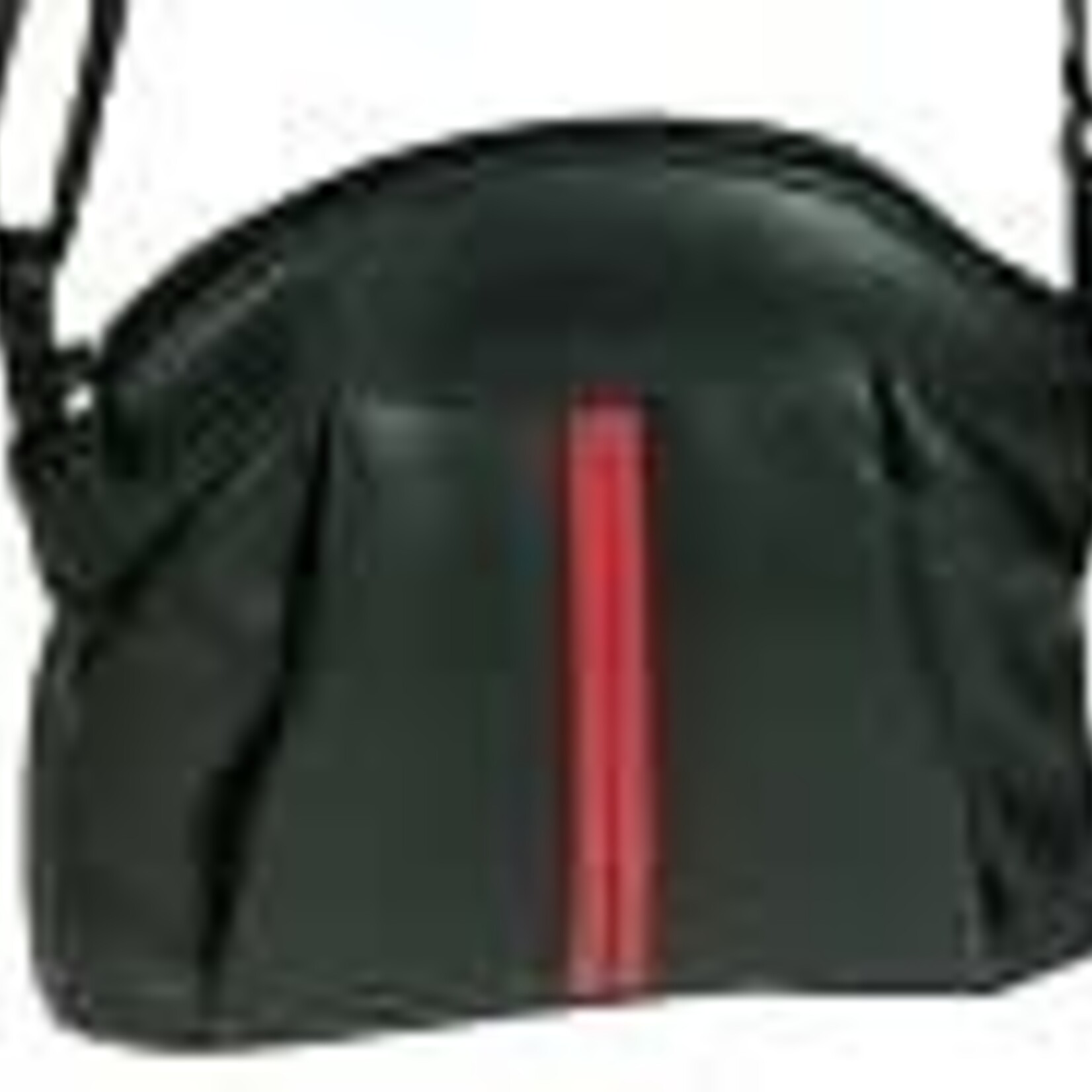 Franco Bonini Black & Red Stripe Leather Shoulder Bag
