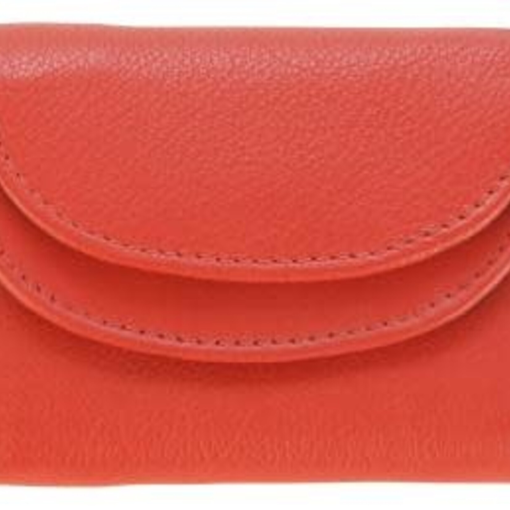 Franco Bonini Orange Leather Mini Wallet/Coin Purse