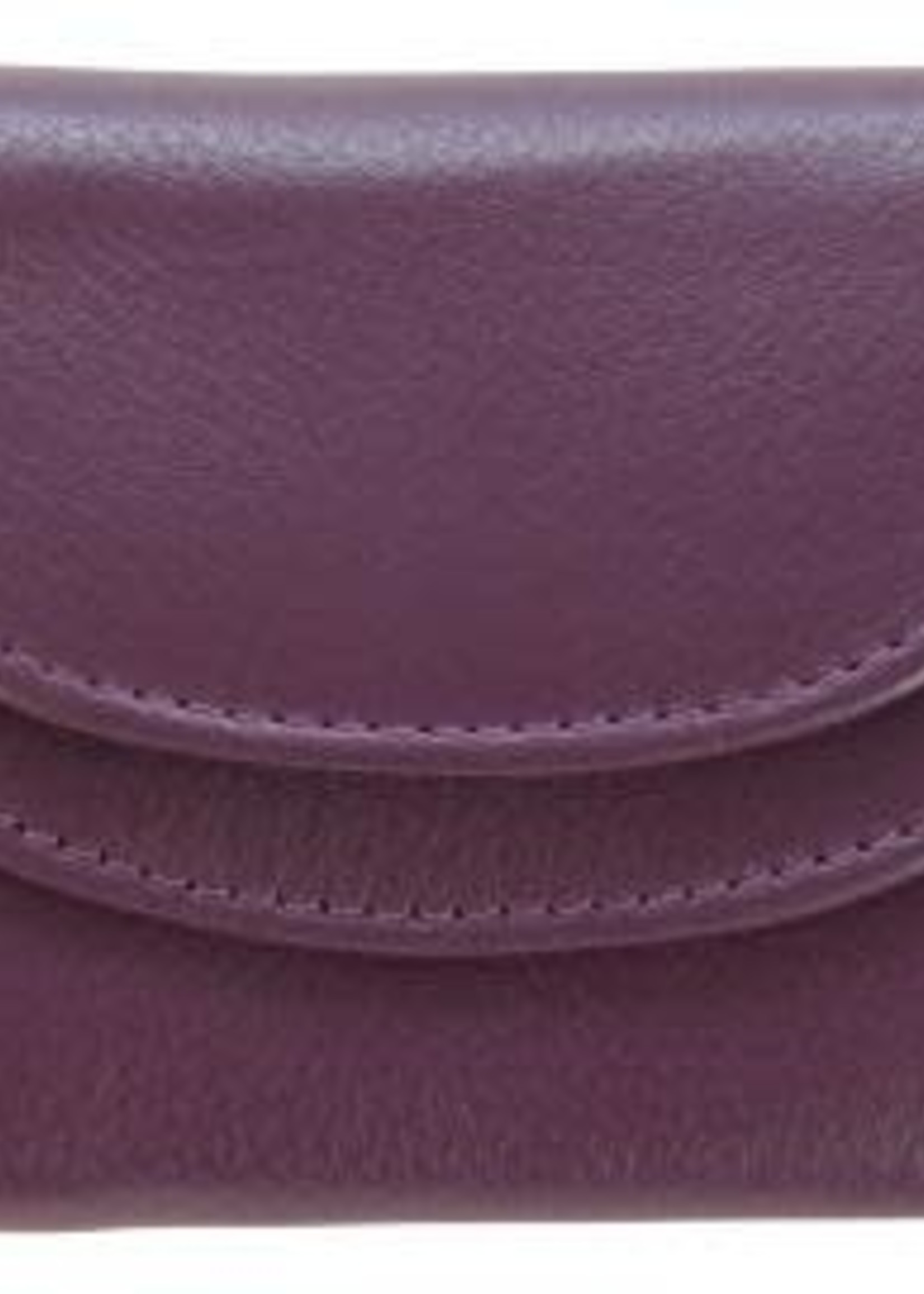 Franco Bonini Purple Small Leather Flip Purse