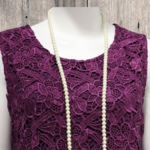 Yes A Dress Plum Lace with Side Zip Camisole