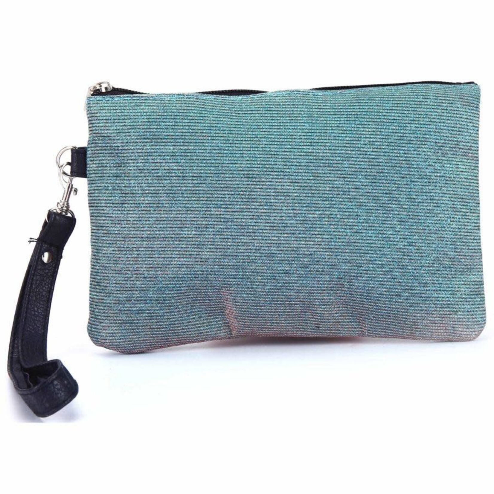 Zizu Sea Green Sparkle Clutch Purse