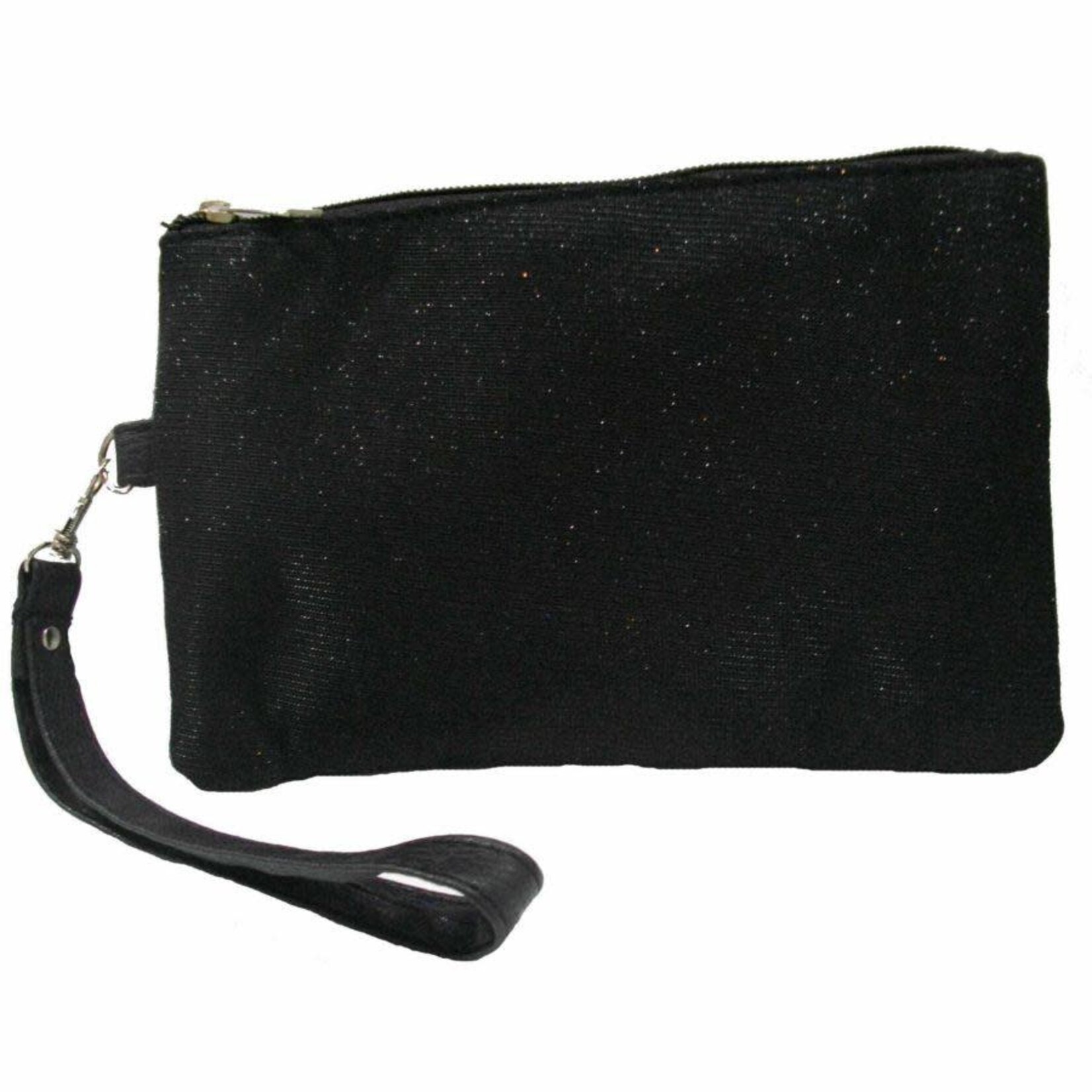 Zizu Black Sparkle Clutch Purse