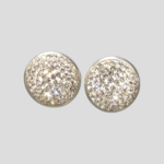 Zizu Round Diamonte Clip on Earrings