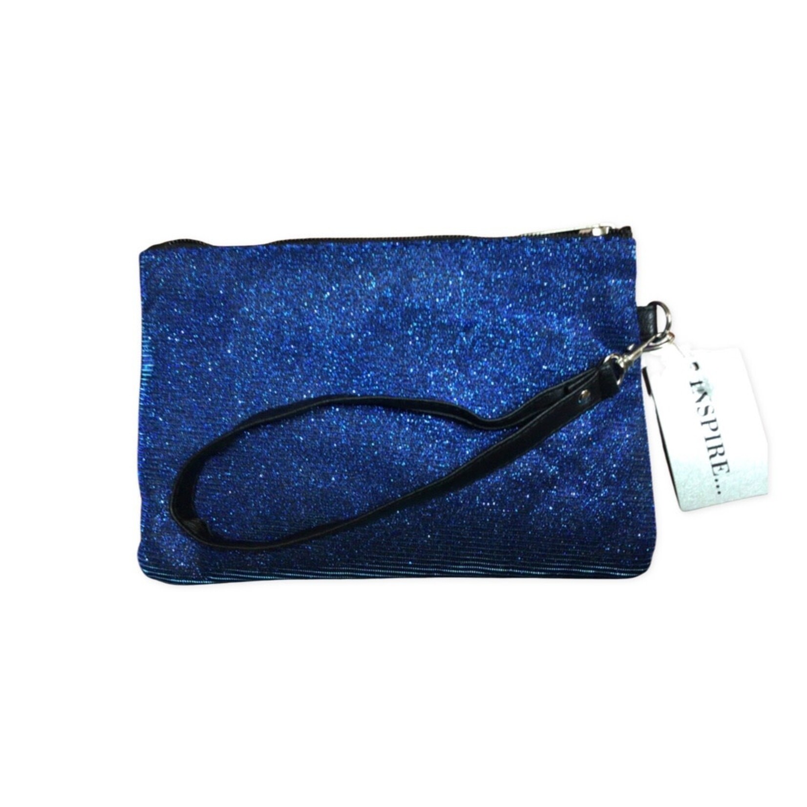 Zizu Blue Sparkle Clutch Purse