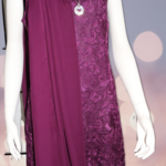 Vivid International Plum Sleeveless Boat Neck Lace Dress