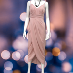 Ajoy Levora Blush Singlet Strap Rouched Front Dress