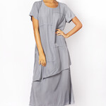 Sabena Slate Exposed Seam Detail Dress