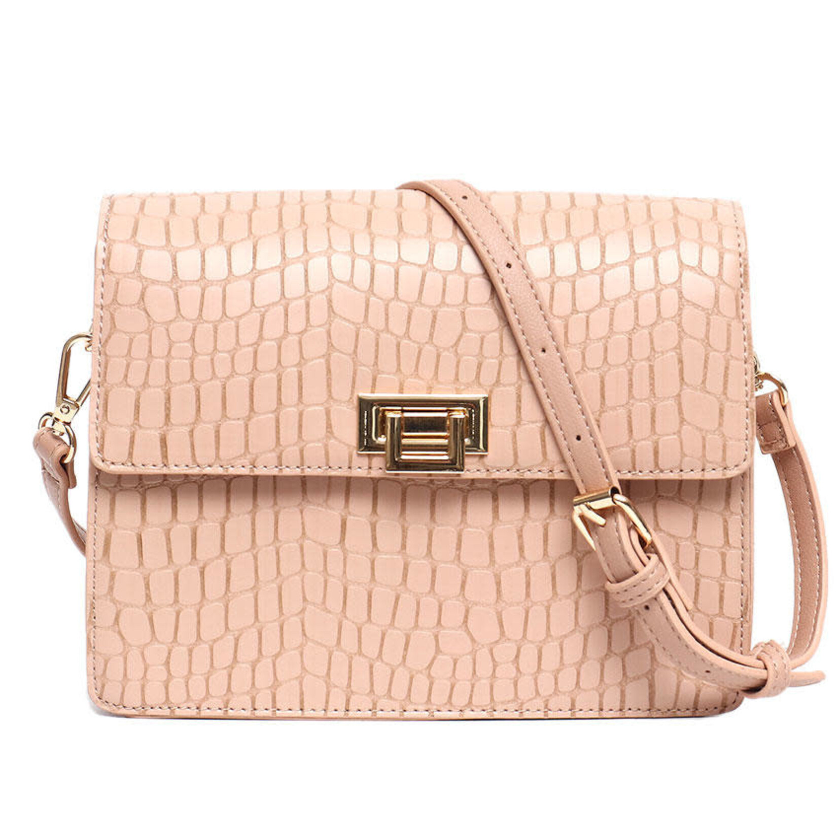 Annucci Leather Blush Rosalie Fashion Handbag