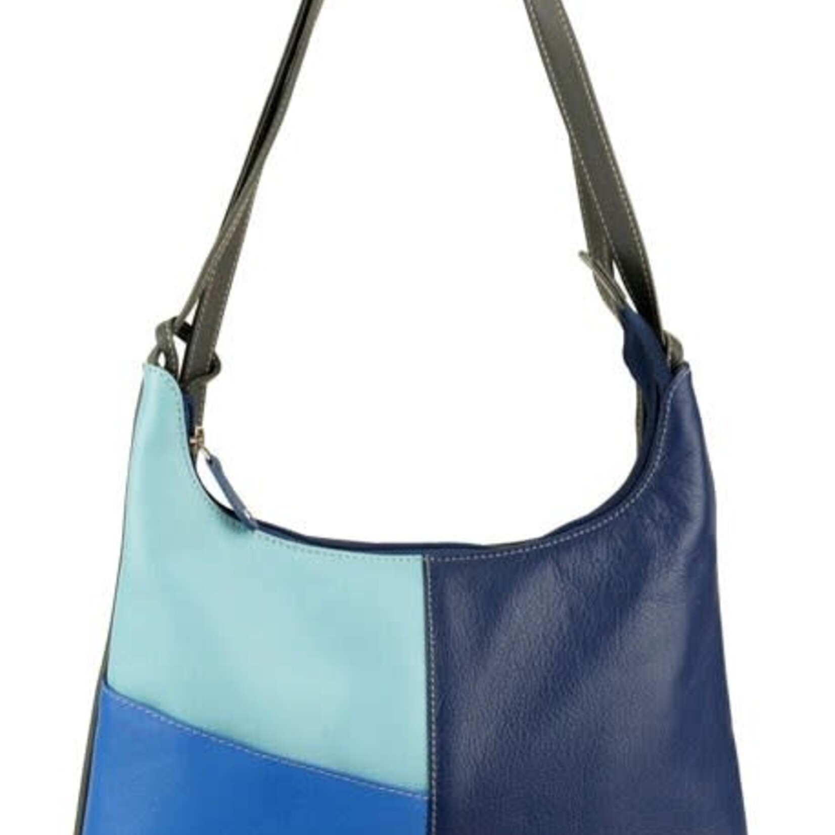 Franco Bonini Blue Multi Medium Shoulder/Backpack Handbag