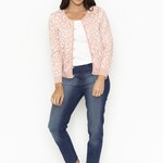 Orientique Clay Pink & White Reversible Cardigan