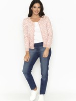 Orientique Clay Pink & White Reversible Cardigan