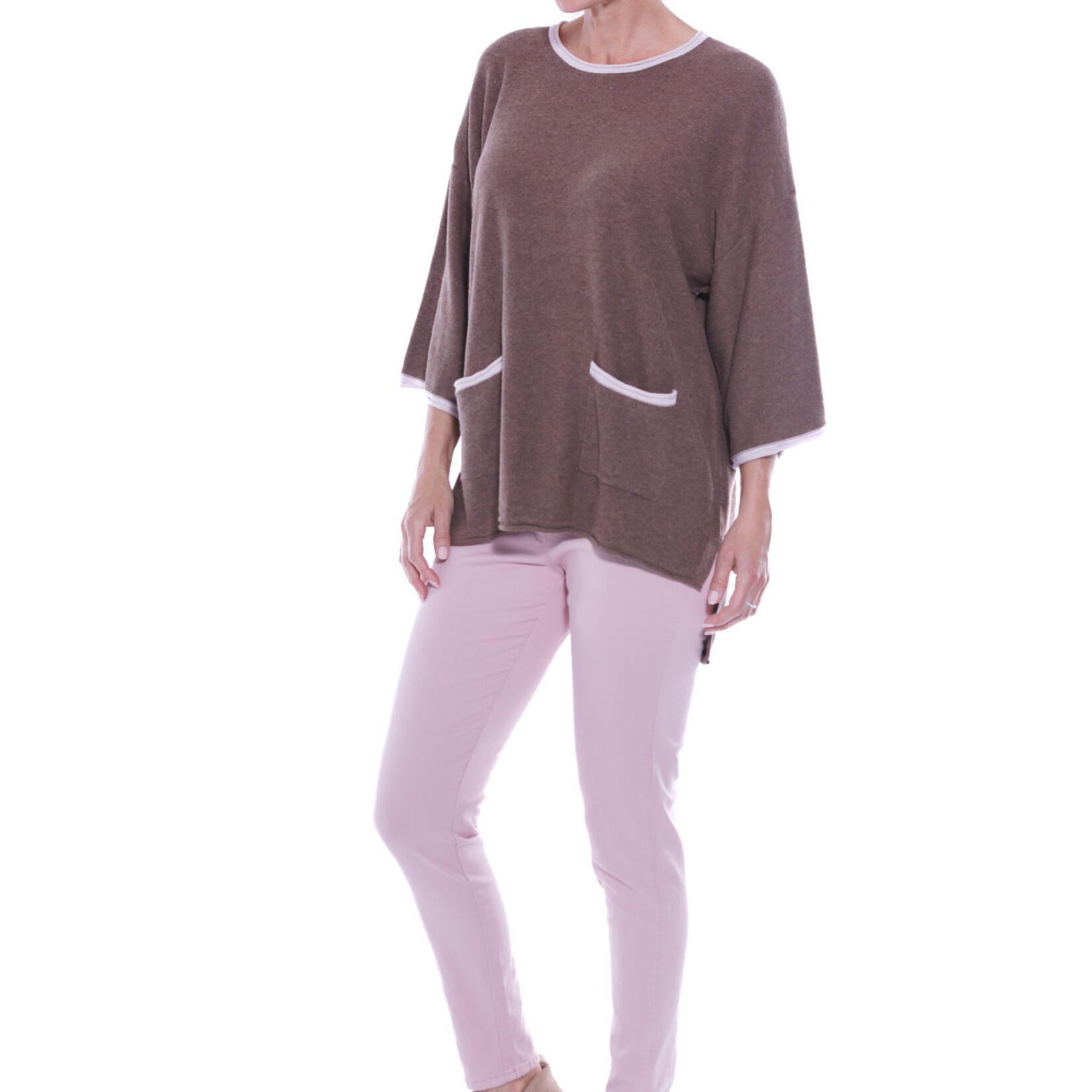 Cafe Latte Soft Pink Cotton Fitted Leg Jeggings