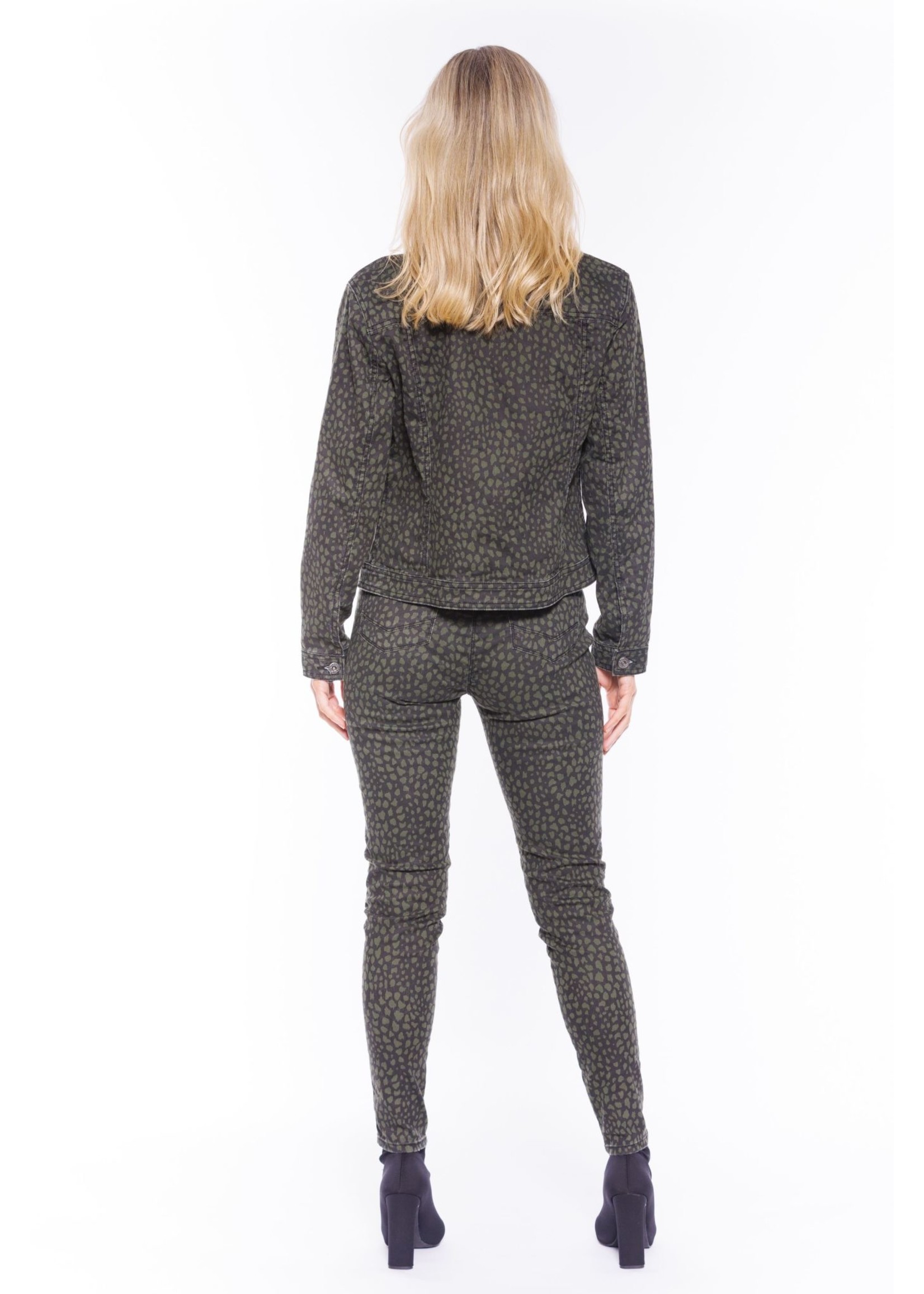 Cafe Latte Khaki Animal Print Jeggings 