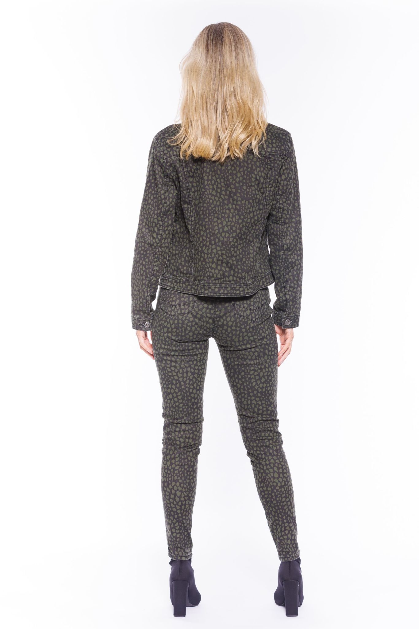 Cafe Latte Khaki Animal Print Jeggings 