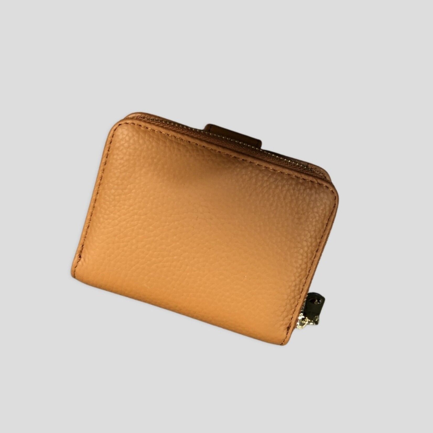 Annucci Leather Tan Moonya Leather 11.5cm x 10cm Wallet