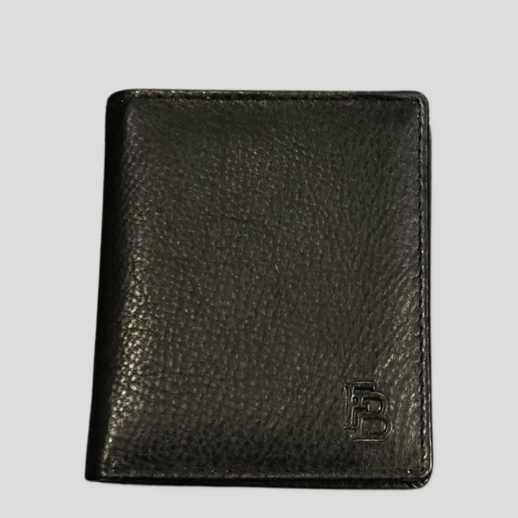 Franco Bonini Black RFID Leather 10x8.5cm Card Holder Wallet