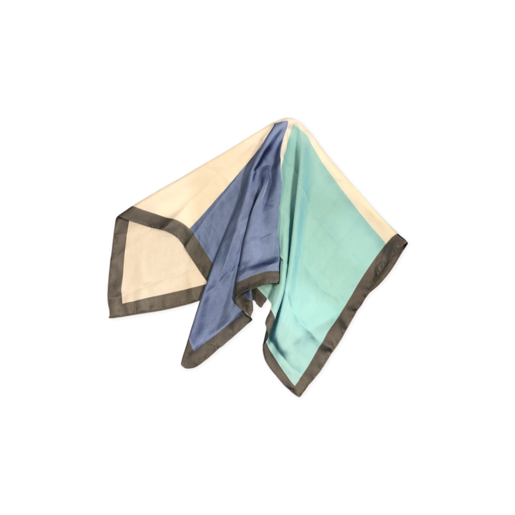 Taylor Hill Cream, Aqua, Blue Block Square Scarves