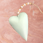 La Vida Green Small Heart Hanger