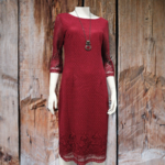 Yes A Dress Shiraz 3/4 Sleeve Woven Lace Dress