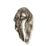 Harmonie Collections Snake Border with Taupe Centre 180cm x 172cm Scarf