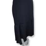 Style State Black Front Split Swing Skirt
