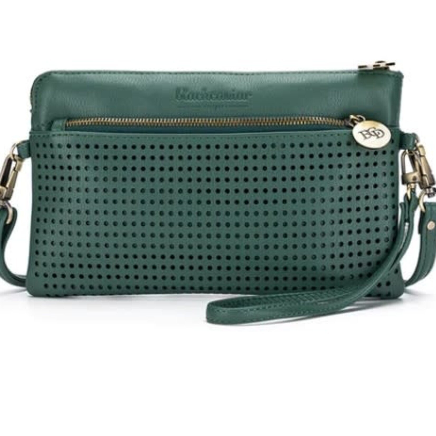 Black Caviar Pine Green Nina Crossbody Clutch