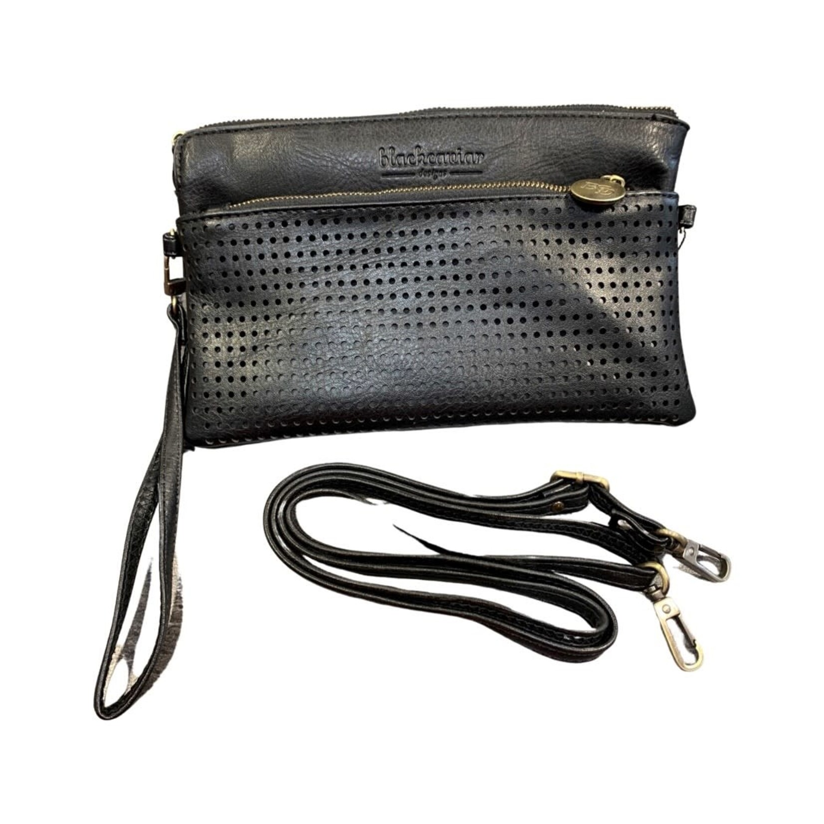 Black Caviar Black Nina Crossbody Clutch