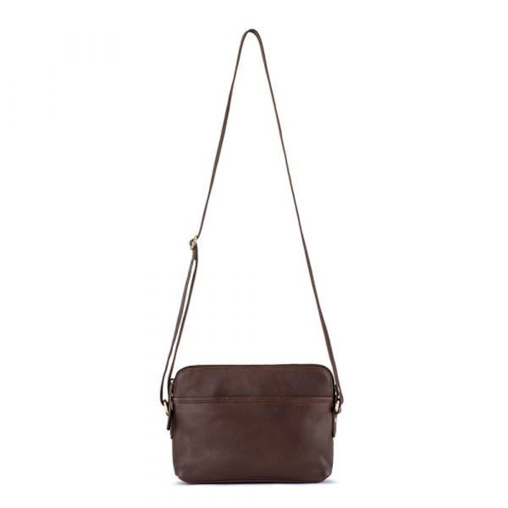 Verona Brown Leather Crossbody Handbag