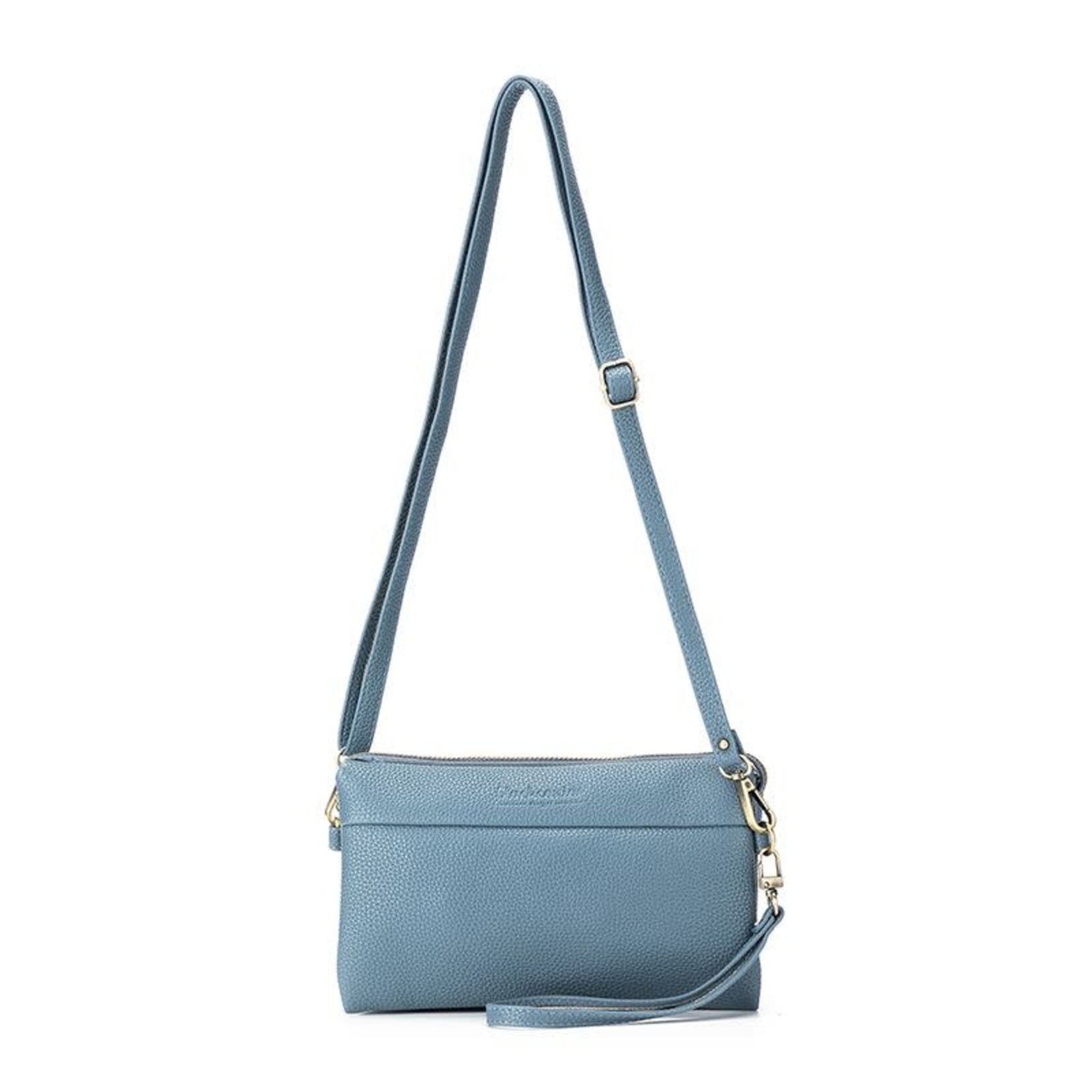 Black Caviar Denim Blue Stella Crossbody Bag