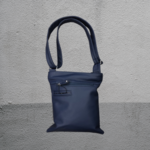 Danche Dark Blue Large Leather Look Crossover Handbag