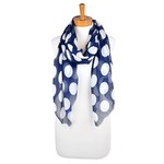 Taylor Hill Navy with White Polka Dot Scarf