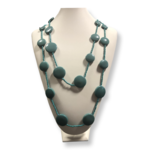 Sonia Smith Jewellery Teal Blue Disks 2 Strand Necklace