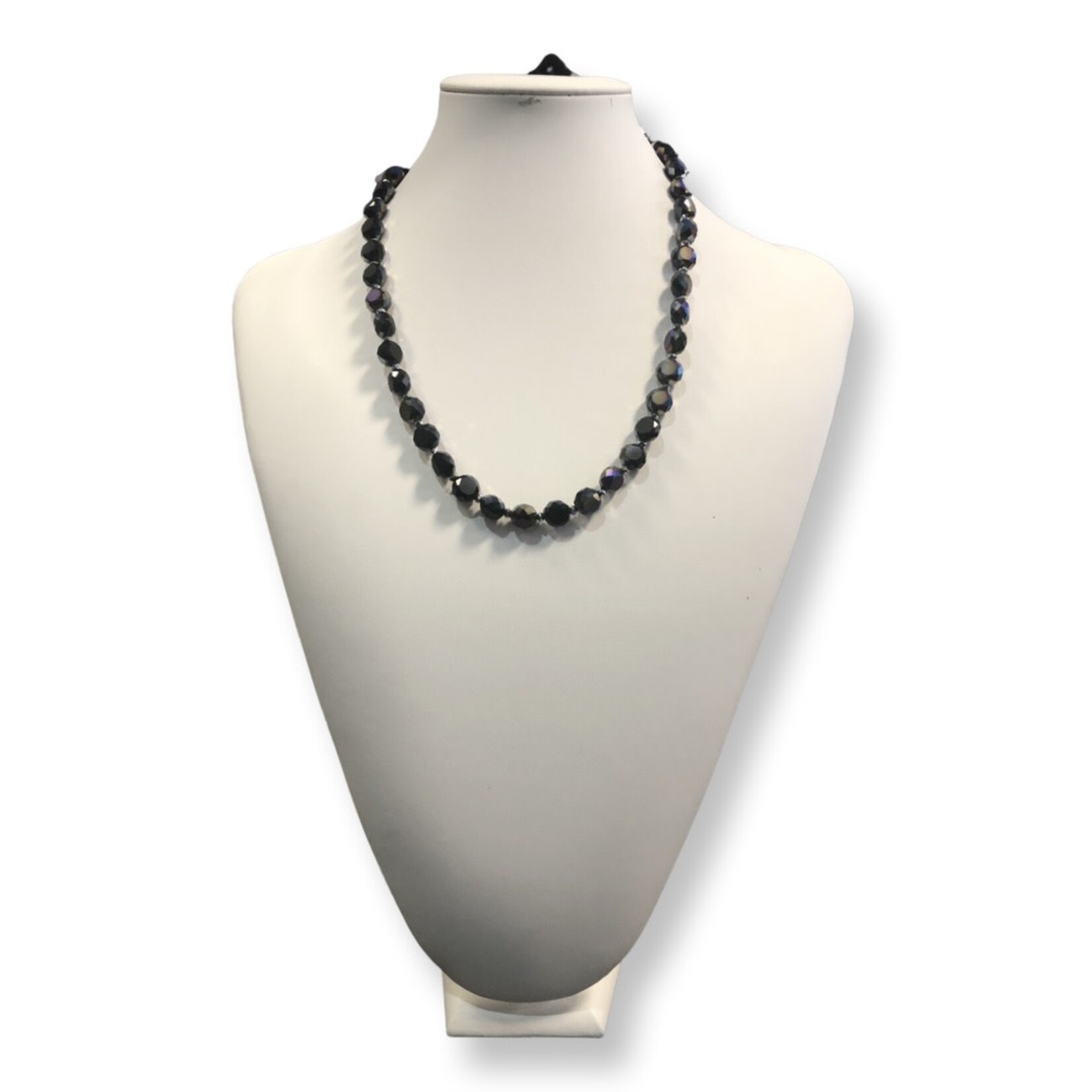 S.S Jewellery Black AB Crystal Short 25cm Drop Necklace