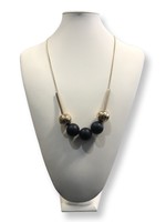 Sonia Smith Jewellery Ink Navy & Gold Ball Necklace