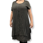 Wishstone Pty Ltd Charcoal Long Layered SS Top/Dress