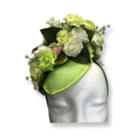 One Plus One Fashion Lime & Cream Flower Gemstone Hat Headband