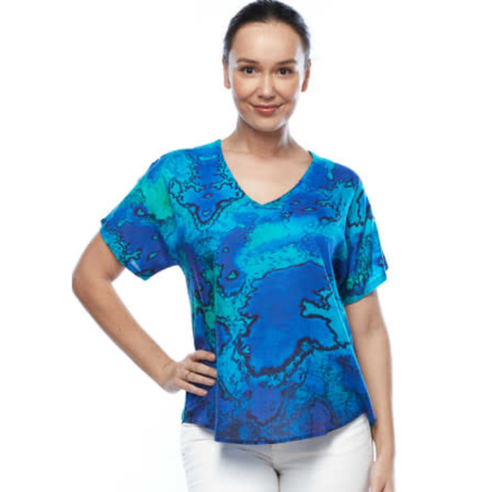 Claire Powell Clothing Royal Reef Soft SS Loose Fit Top