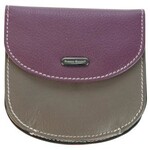 Franco Bonini Purple Multi Leather Card Coin Purse