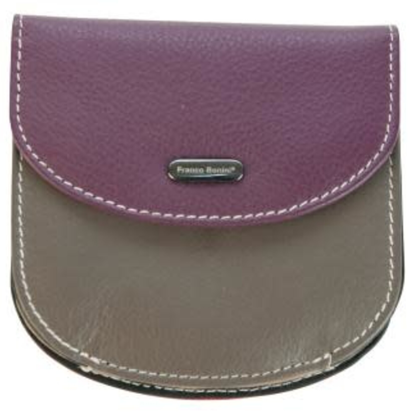 franco bonini purple multi leather card coin purse