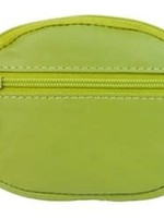 Franco Bonini Lime Small Oval Leather Coin Purse