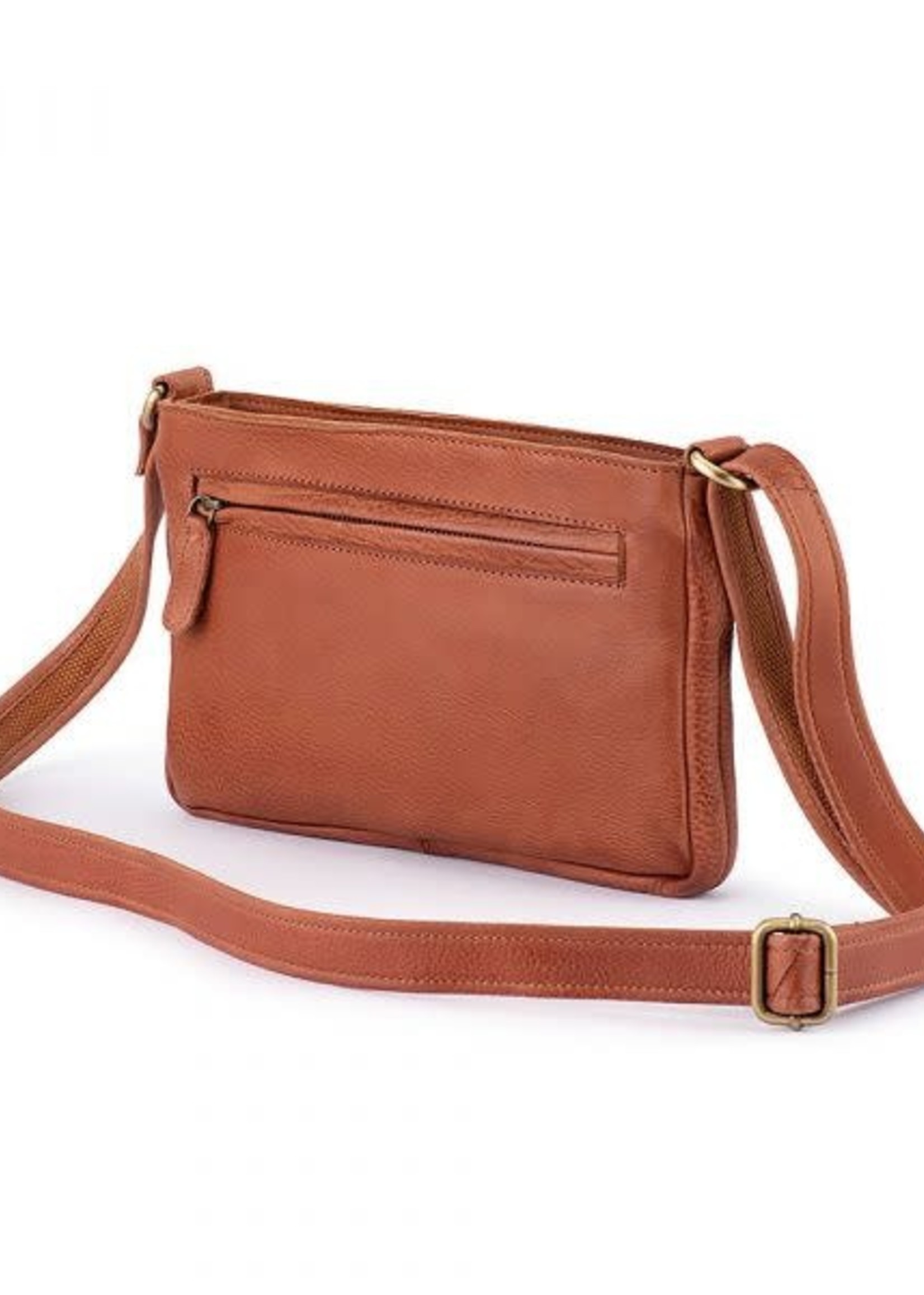 Verona Cognac Crossbody Leather Shoulder/Sling Bag