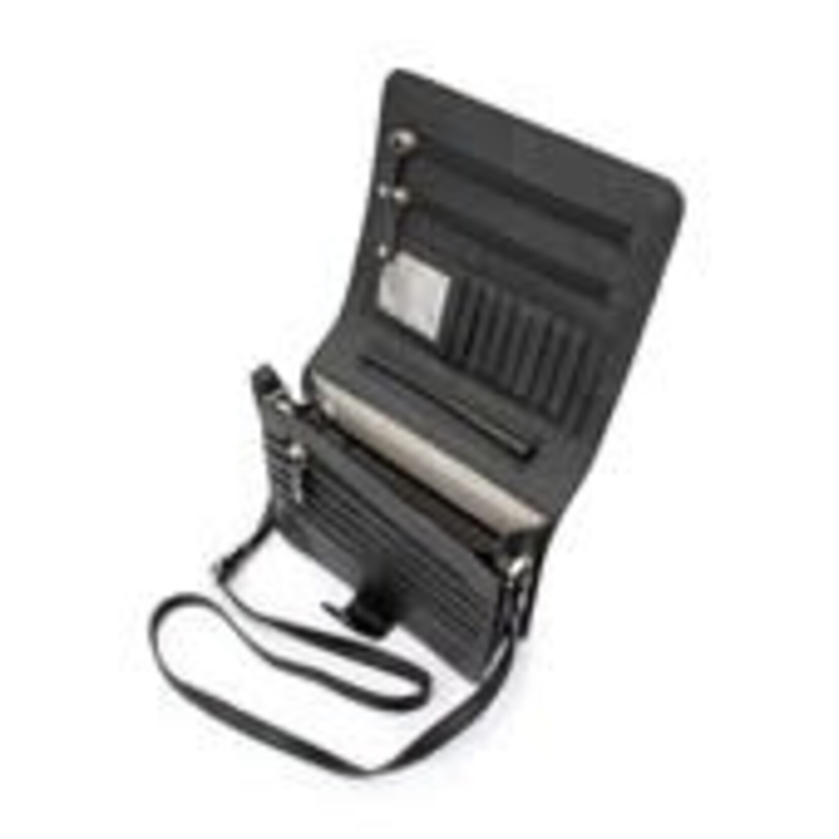Franco Bonini Black Medium Leather Compartment Bag