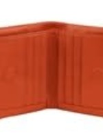 Franco Bonini Orange Leather Half Fold Card Coin Purse