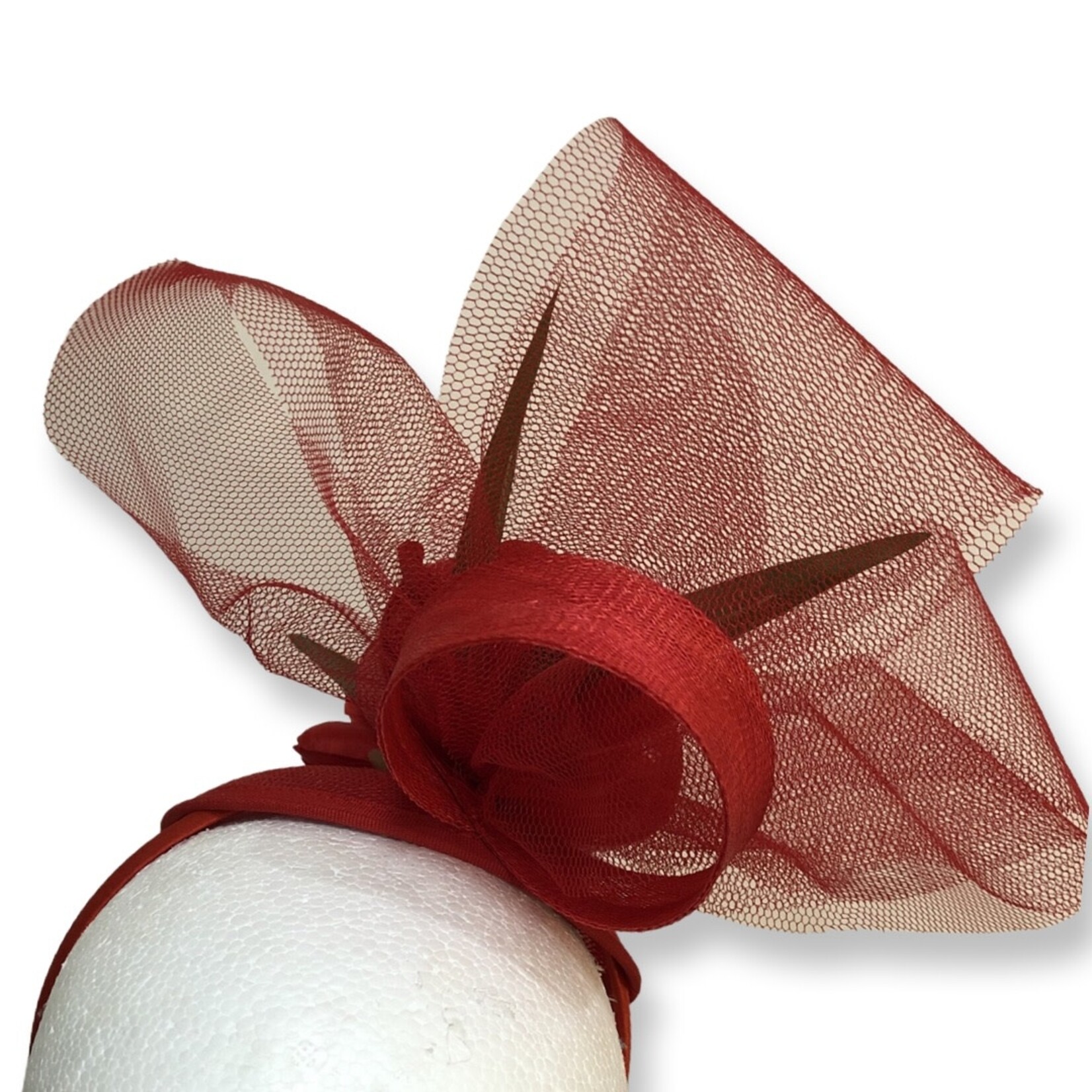 OPO Red Glady Flower Headband Fascinator