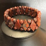 Bel-Eve Brown Stone & Lava Elastic Bracelet