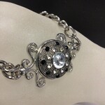 Zizu Silver Chain Button Bracelet