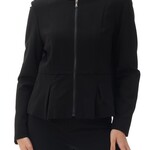 Givoni Black Round Neck Zipped Jacket