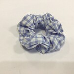 Just East Blue & White Cotton Scrunchie